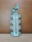 Springfield Hummingbird Wall Thermometer Outdoor Patina Made Usa Brass Heavy. Fixed Price $36.29.