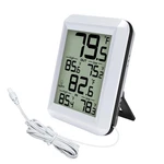 Urageuxy Digital Indoor Outdoor Thermometer Wired, White. Fixed Price $14.52.