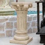 Concrete Plant Stand Indoor Outdoor 26.25"H Tall Modern Garden Patio Display. Fixed Price $145.76.