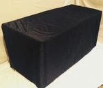 6' Ft. Fitted Waterproof Table Cover Patio Outdoor Indoor Wet Bar Black. Fixed Price $42.99.
