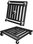 Luborn Heavy Duty Plant Caddy With Wheels, 20'' Metal Rolling Stand Ind.... Fixed Price $95.07.