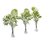 Nearly Natural Mini Palm Artificial Plant Vase (set Of 3) Green. Fixed Price $67.99.