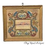 Antique Water Color Mixed Media French Victorian Needlework Gilt Frame Neumann. Fixed Price $225.00.