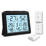 Indoor Outdoor Thermometer, Temperature Humidity Monitor With 3 Wireless Sens.... Fixed Price $38.64.