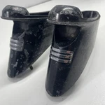 1935 Pontiac Headlight Stands Nice G3. Fixed Price $259.95.