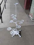 Vintage Victorian 44" Tall Cast Iron Plant Stand. Fixed Price $595.00.