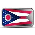 1 Oz Ohio State Flag Silver Bar (colored). Fixed Price $104.66.