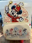 New Loungefly Disney 100 Years Of Music & Wonder Mickey Mouse Mini Backpack. Fixed Price $107.00.