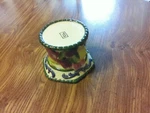 Vintage Ceramic Fitz Floyd Fruits Alfresco Pillar Candle Stand. Fixed Price $17.99.