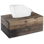 Mygift Rustic Dark Torched Wood Rectangular Tissue Box Holder. Fixed Price $29.99.