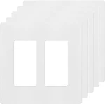Screwless Decorator Wall Plates Child Safe Outlet Covers, Size 2-GANG 4.68" X. Fixed Price $21.79.