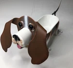 Georgetown Mini Bassett Hound Planter - Metal Stand Alone, New. Fixed Price $17.24.
