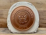 United States Navy Resin Garden Stone 7.5" X 7". Fixed Price $43.99.