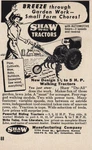 1955 Shaw Tractors: Breeze Through Garden Work Vintage Print Ad. Fixed Price $7.50.