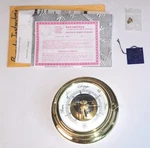 Bey-berk Brass Porthole Barometer SB410 Beveled Glass 6. Fixed Price $49.99.