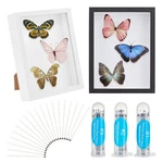 1SET Hollow Three-dimensional Wood Photo Frame Stand With Stainless Steel Head. Fixed Price $47.00.