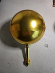 Gold Anodized Ball Ornament Flag Pole Topper Aluminum 1/2" Rod Shiny. Fixed Price $9.99.