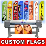 15FT Double Sided Custom Swooper Advertising Flag Feather Banner + Pole & Spike. Fixed Price $129.00.