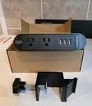 New In Box Zgo Desk Mounted Power Strip With 2 Ac Ports And 3 Usb-a 6FT Cord.. Fixed Price $15.00.