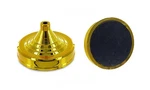 1-HOLE Gold Desktop Weighted Flag Stand Base For 4X6IN Stick Display. Fixed Price $7.95.