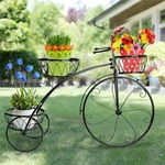 Bicycle Shape Stand Metal Flower Pot Shelf Planters Display Rack For Patio. Fixed Price $39.97.