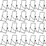 Pingeui 20 Pack 7" X 5.3" Adjustable Iron Display Stand For Tablet, Black. Fixed Price $40.17.