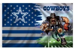 Dallas Cowboys Football Fans 3X5 Mascot American Flag - Gift Banner. Fixed Price $11.99.