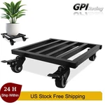 10"X10" Black Plant Dolly, Rolling 4 Wheels Heavy Duty Patio Pot Caddy Stand. Fixed Price $18.99.