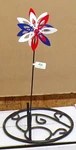 Americana Petal Mini Kinetic Stake 18" New Evergreen Flag & Garden. Fixed Price $11.50.