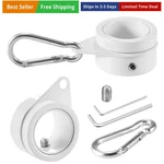 1" White Flag Pole Rings, 2 Pcs Anti Wrap Aluminum Alloy Clips Swiv.... Fixed Price $19.85.