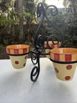Southern Living At Home Gail Pittman Siena Pots & Stand Nib. Fixed Price $36.99.