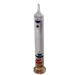 Glass Galileo Thermometer By Global Studio 12IN Tall , 6 Bulbs. Fixed Price $33.25.