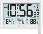 Atomic Clock Wall With Indoor/outdoor Temp, Battery Operated Digital. Fixed Price $49.22.