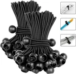 6" Ball Bungee Bungie Cord 25-100PACK Black Heavy Duty Canopy Tarp Tie Downs. Fixed Price $6.98.