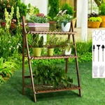 Folding 3-TIER Hanging Stand Planter Shelves Flower Pot Organizer Storage. Fixed Price $32.92.