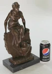 Museum Quality Nouveau Roman Goddess Bronze Sculpture By Villanis Figure Statue. Fixed Price $174.50.