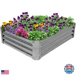 Sunnydaze Decor Galvanized Raised Garden Bed Outdoor - Metal Planter. Fixed Price $88.26.