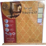 Stencil Ease Iron Lattice Wall Floor 19.5IN Reusable Geometric New. Fixed Price $27.99.