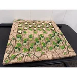 Garden Frog And Turtle 3D Checkers Set Whimsical Stone Look Ivy Board Game. Fixed Price $45.00.