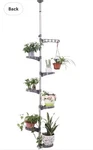 7 Tier Indoor Plant Pole Spring Tension Rod Expandable Flower Pots Display,grey. Fixed Price $47.99.