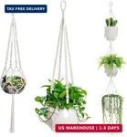 Ewpjdk 3 Pcs Macrame Hanger Indoor Hanging Planter Basket With Wood Beads. Fixed Price $12.10.