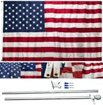 Valley Forge All-american Series Usa 3'X5' Aluminum Flagpole Kit Made. Fixed Price $37.76.
