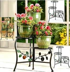 Country Apple Branch 3 Tier Plant Stand Gate In/outdoor** Nib. Fixed Price $54.49.