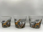 Set 3 Vintage Safari Jungle Animals Zoo Planters Pot Japan Ceramic. Fixed Price $19.12.