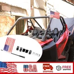 1X Atv Utv Front Roll Cage Flag Pole Holder Mount W/ Usa American Kit. Fixed Price $30.51.