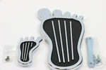 Barefoot Chrome Gas Pedal & Dimmer Switch Cover With Hardware Hot Rod Custom New. Fixed Price $29.95.
