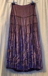 90S Vintage Fire Los Angeles Shimmering Purple 7 Tiered Crinkled Satin Skirt Xs. Fixed Price $16.99.