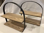 2 Tiered Shelves Metal & Wood Tabletop *new* 10" X Spice Rack. Fixed Price $17.95.