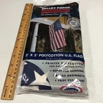 Valley Forge American Flag 3'X5' Printed Poly/cotton 100% Made The. Fixed Price $7.00.