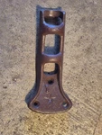 Vintage Cast Iron Wall Mount Flag Pole Bracket Holder 1" Star 6 1/2" X 3/4". Fixed Price $20.00.